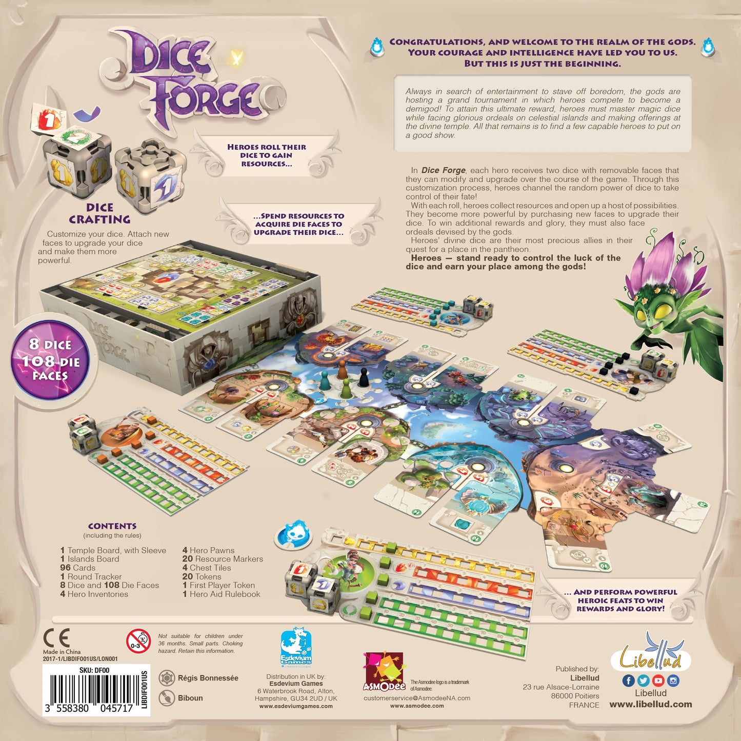 Dice Forge Board Game - Trò chơi xúc xắc sáng tạo - Libellud - Hình ảnh chi tiết 2
