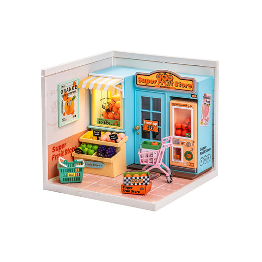 Rolife Super Fruit Store Super Creator Miniature House DW003 - Mô hình nhà búp bê mini nhựa lắp ráp DIY - Rolife