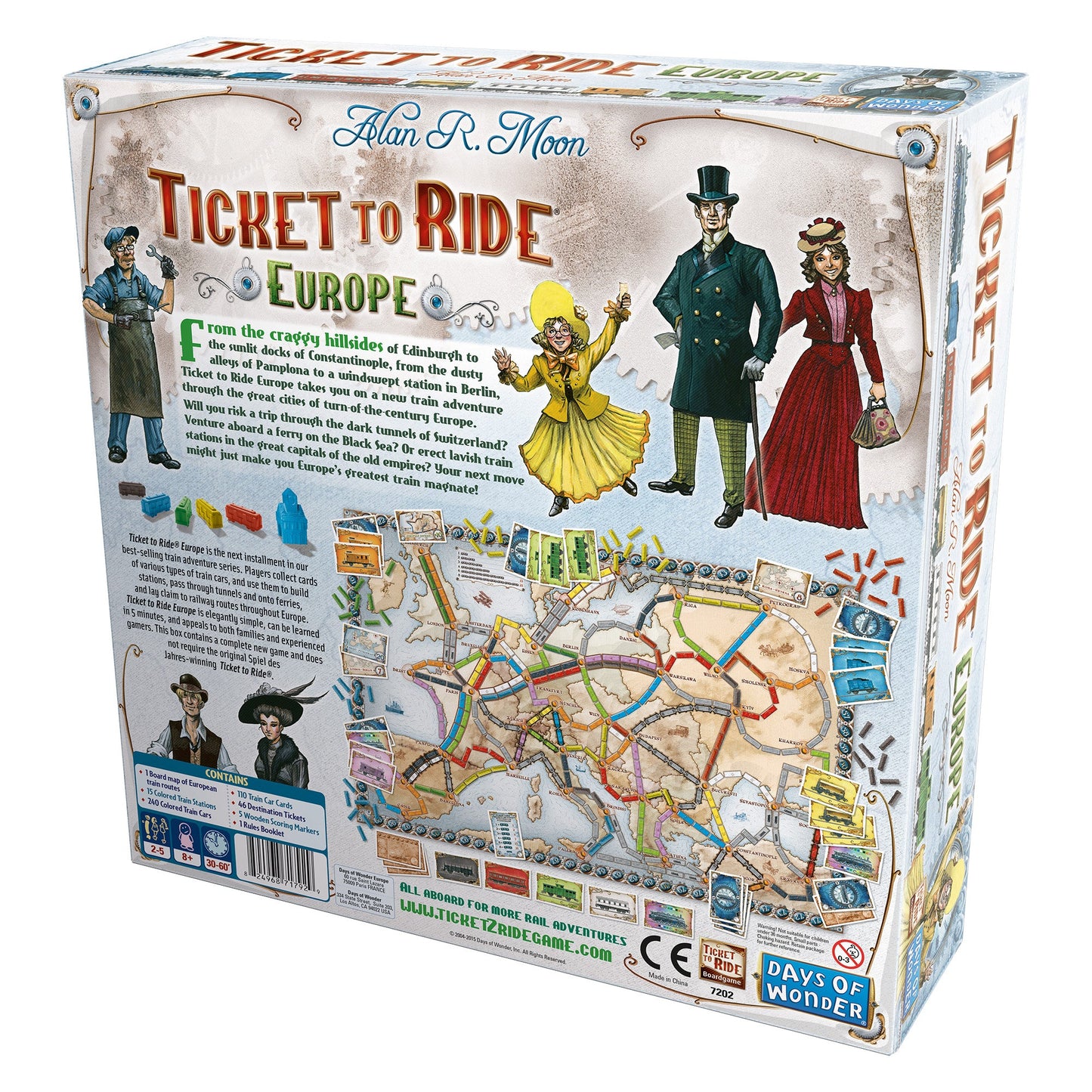 Ticket to Ride: Europe - Board Game Chiến Thuật Tàu Hỏa - Days of Wonder