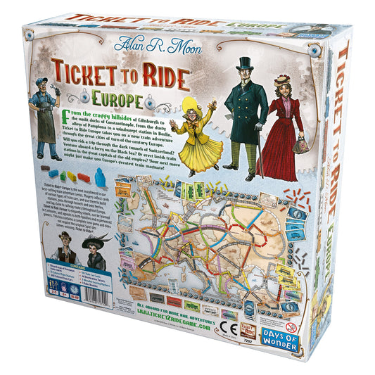 Ticket to Ride: Europe - Board Game Chiến Thuật Tàu Hỏa - Days of Wonder