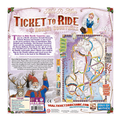 Ticket to Ride: Nordic Countries Board Game - Board Game Chiến Thuật Gia Đình - Days of Wonder - Hình ảnh chi tiết 2