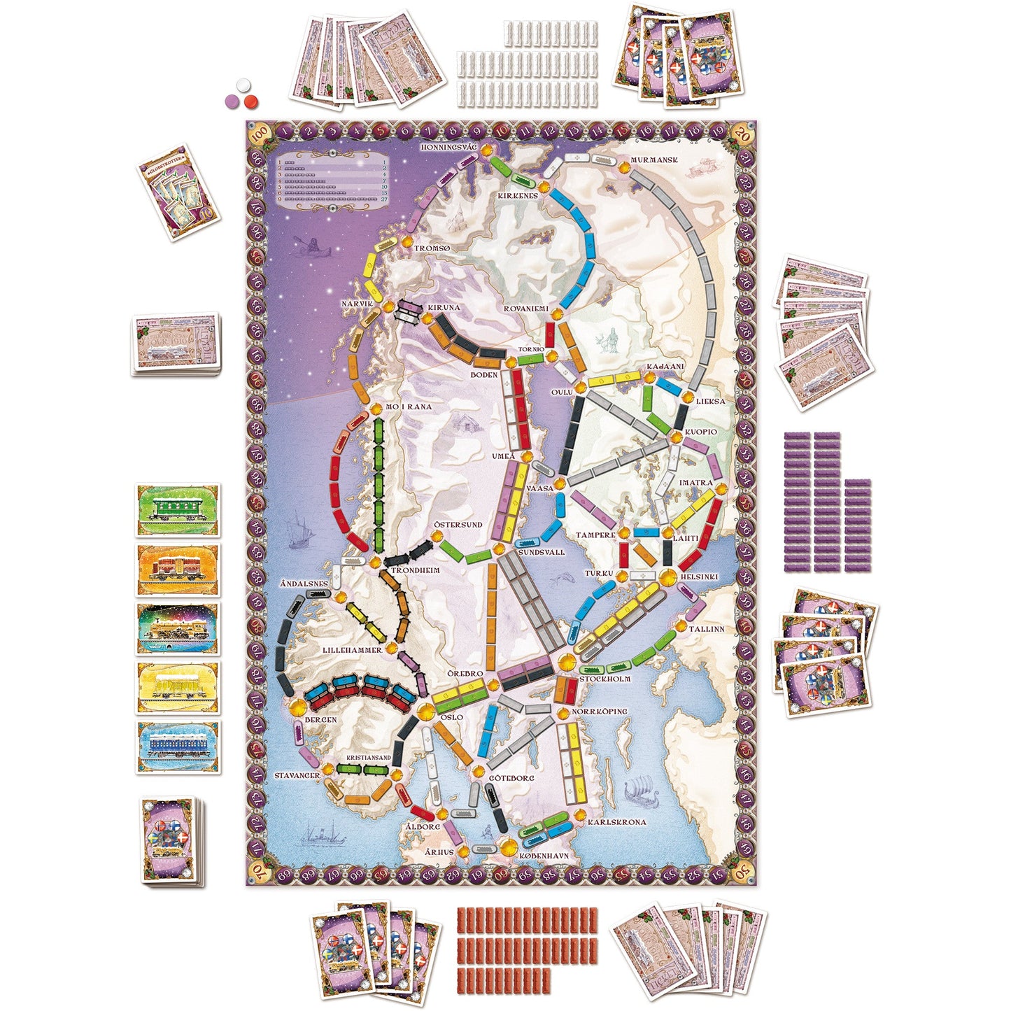 Ticket to Ride: Nordic Countries Board Game - Board Game Chiến Thuật Gia Đình - Days of Wonder - Góc nhìn khác 3