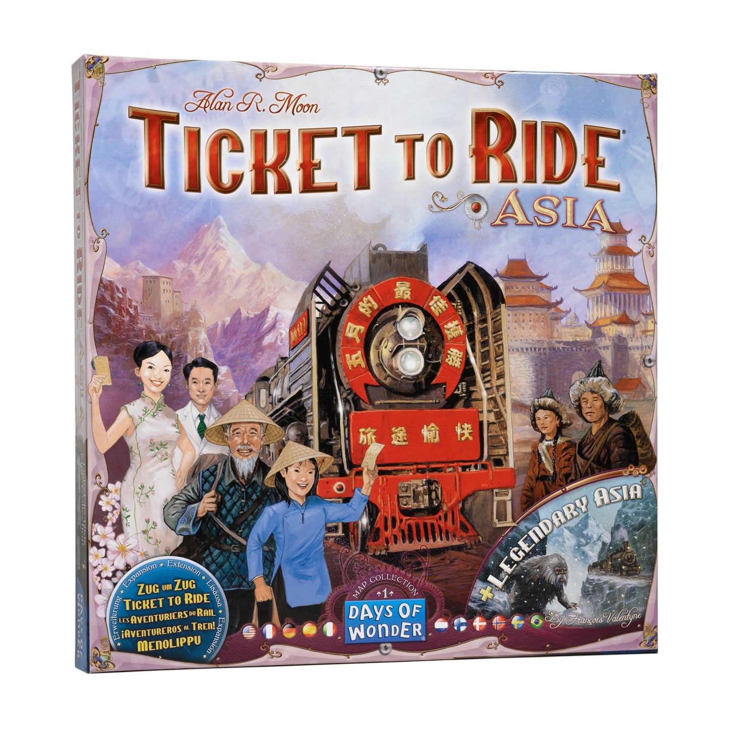Ticket to Ride: Asia Map Collection 1 - Bản Đồ Mở Rộng Game Chiến Thuật Days of Wonder