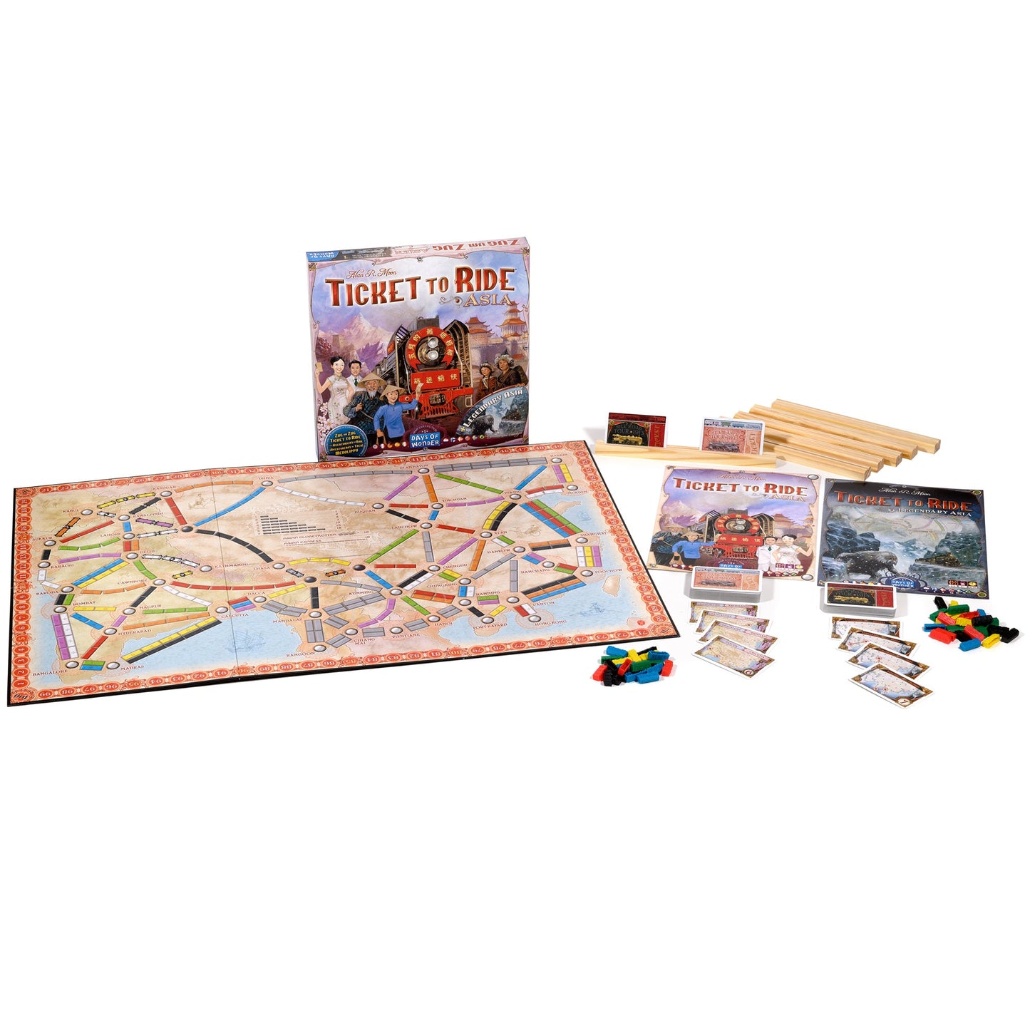 Ticket to Ride: Asia Map Collection 1 - Bản Đồ Mở Rộng Game Chiến Thuật Days of Wonder