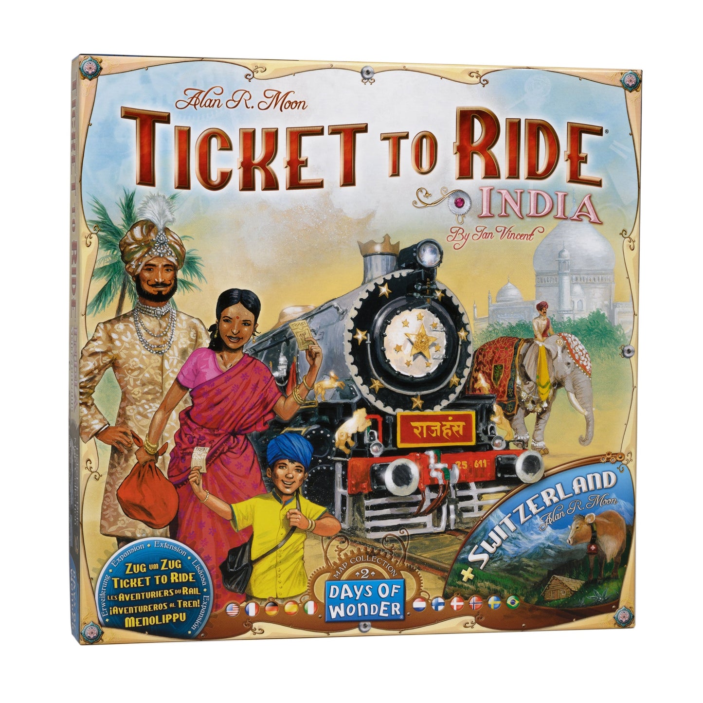 Ticket to Ride: India Map Collection 2 - Bản mở rộng Board game Chiến thuật & Gia đình - Days of Wonder - Hình ảnh sản phẩm