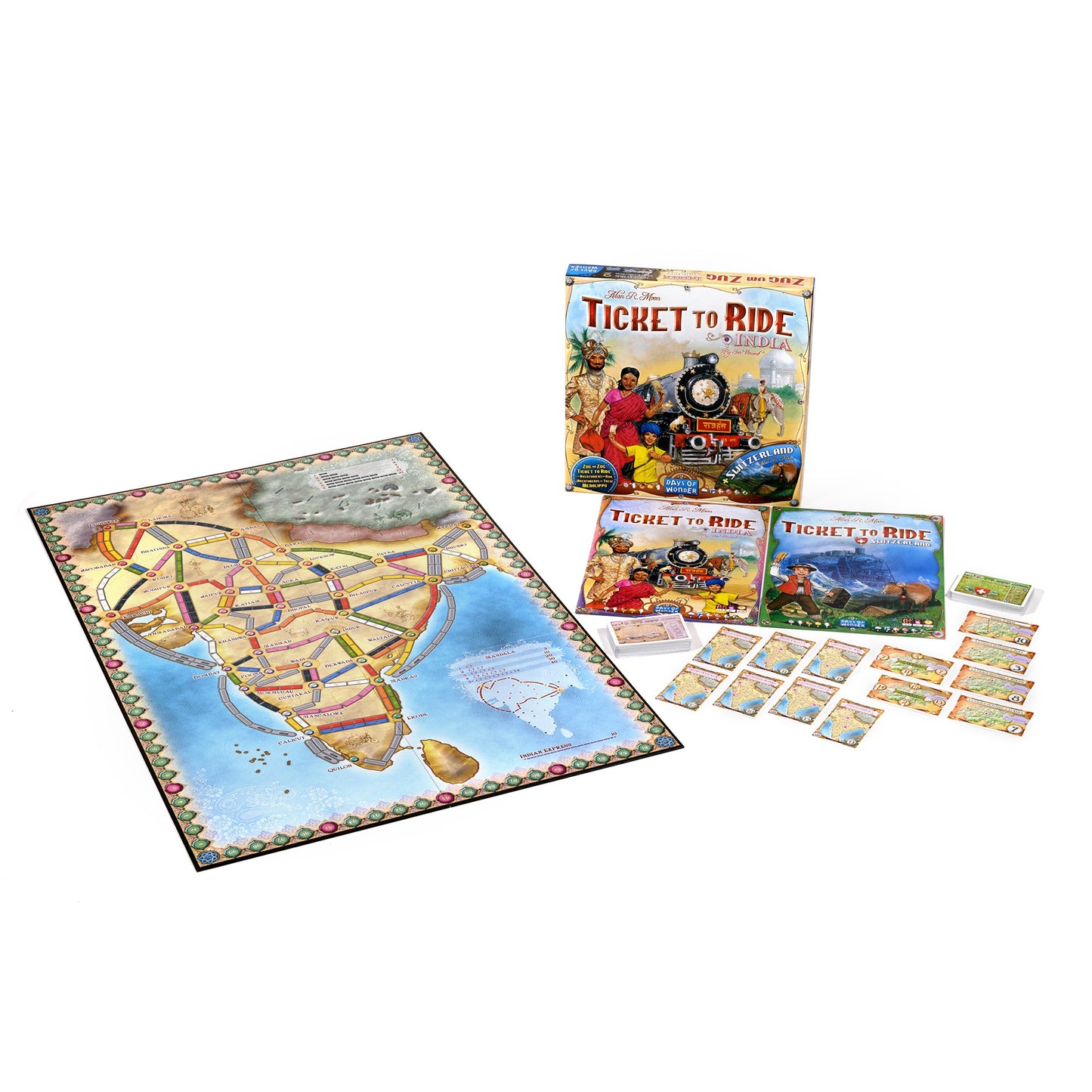 Ticket to Ride: India Map Collection 2 - Bản mở rộng Board game Chiến thuật & Gia đình - Days of Wonder - Hình ảnh chi tiết 2
