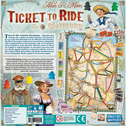 Ticket to Ride: Germany Board Game Chiến Thuật Xây Dựng Đường Sắt - Days of Wonder - Hình ảnh bổ sung 4