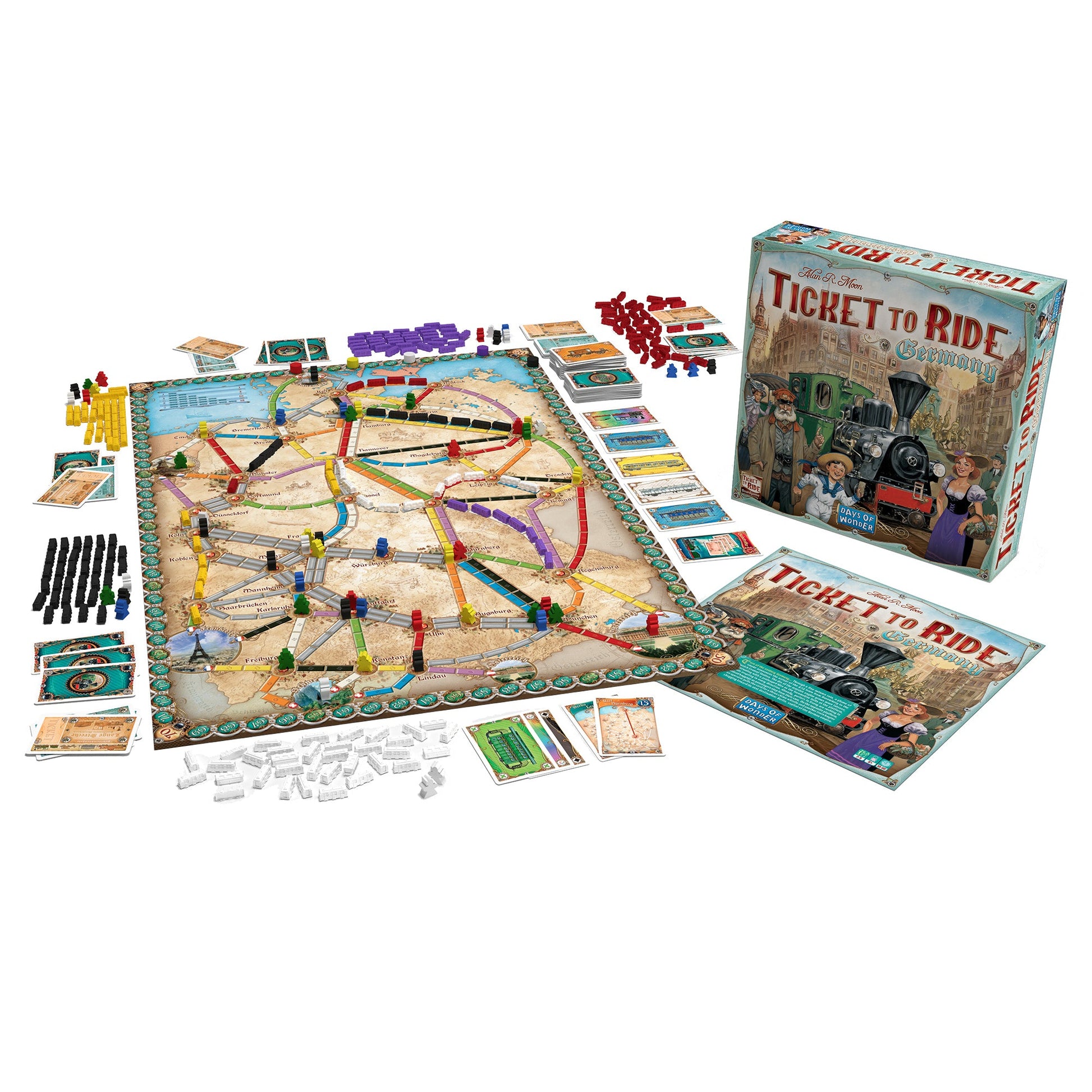 Ticket to Ride: Germany Board Game Chiến Thuật Xây Dựng Đường Sắt - Days of Wonder - Hình ảnh bổ sung 5