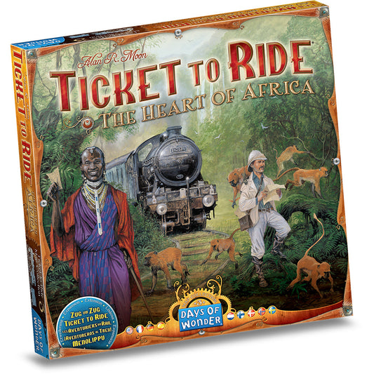Ticket to Ride: The Heart of Africa - Bản Mở Rộng Board Game Chiến Thuật - Days of Wonder