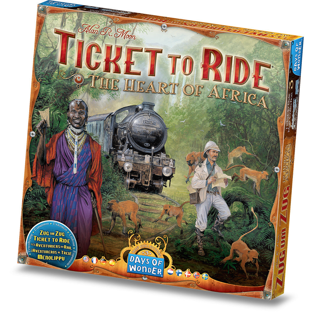 Ticket to Ride: The Heart of Africa - Bản Mở Rộng Board Game Chiến Thuật - Days of Wonder