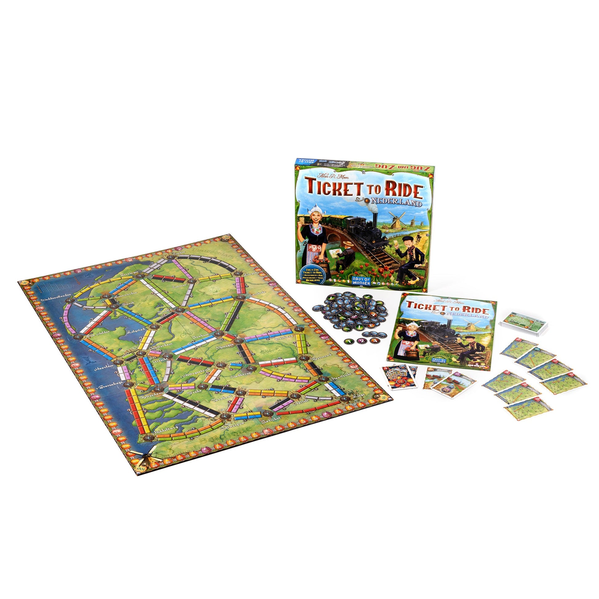 Ticket to Ride: Nederland Map Collection 4 - Bản Mở Rộng Board Game Chiến Thuật Days of Wonder - Hình ảnh chi tiết 2