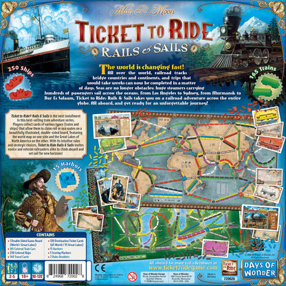 Ticket to Ride: Rails and Sails Board Game - Board Game Chiến Thuật Gia Đình - Days of Wonder - Hình ảnh chi tiết 2