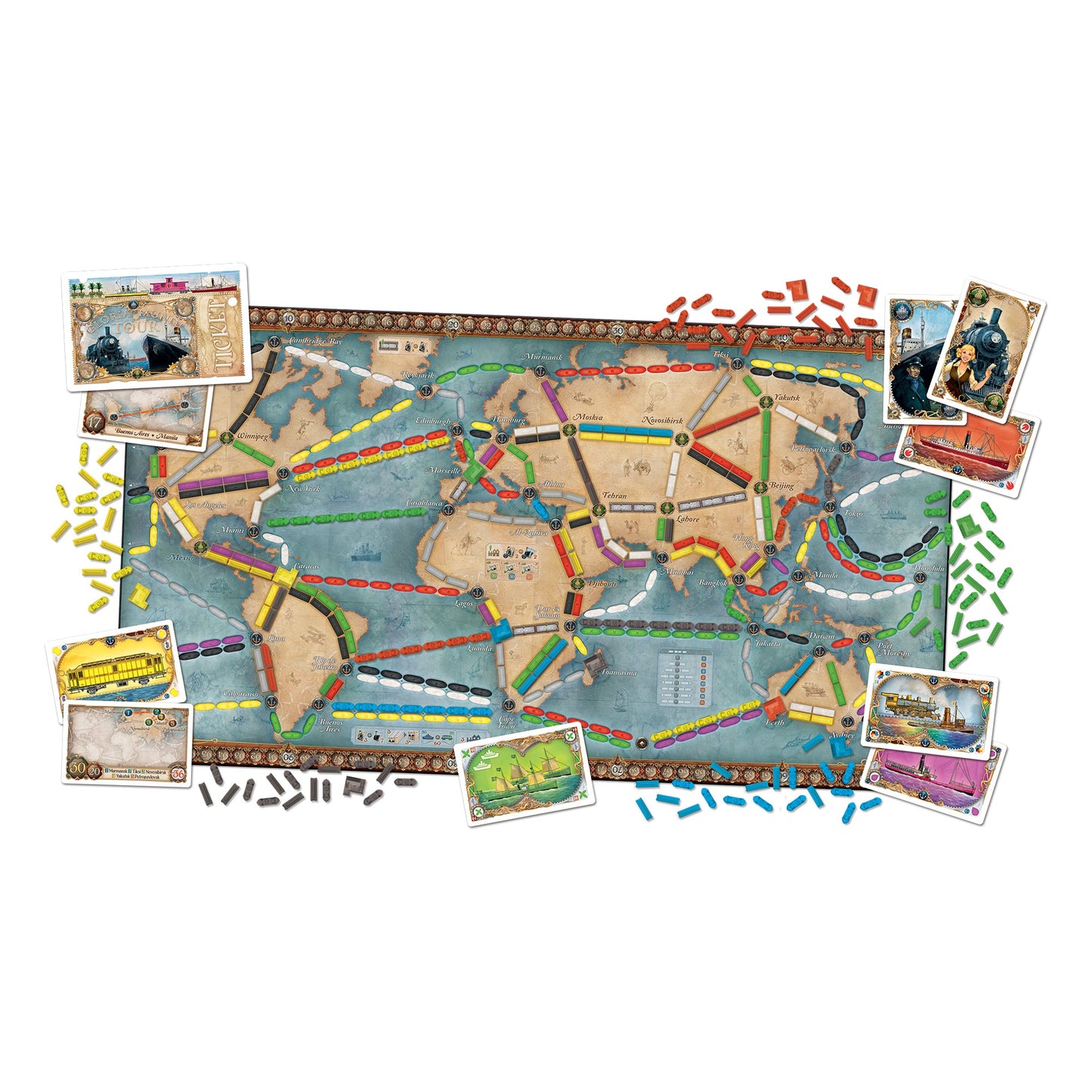 Ticket to Ride: Rails and Sails Board Game - Board Game Chiến Thuật Gia Đình - Days of Wonder - Góc nhìn khác 3