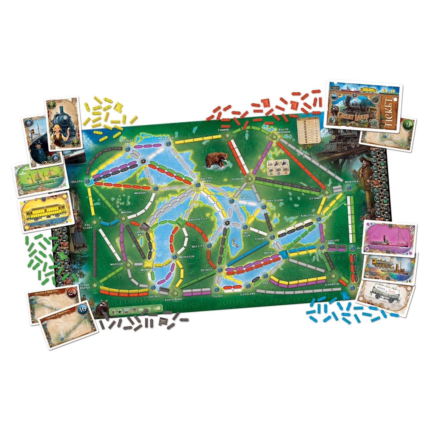 Ticket to Ride: Rails and Sails Board Game - Board Game Chiến Thuật Gia Đình - Days of Wonder - Hình ảnh bổ sung 4