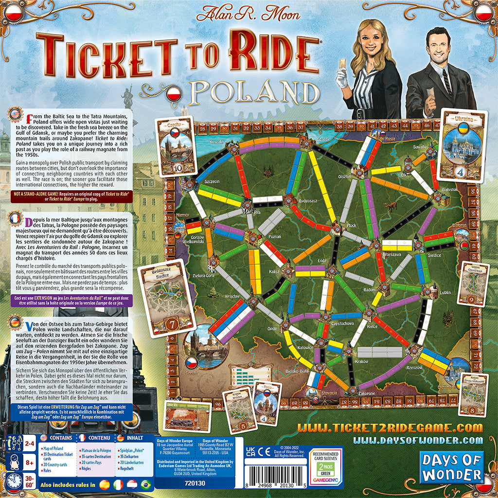 Ticket to Ride Map Coll. Vol 6.5 Poland - Bản Mở Rộng Board Game Chiến Thuật - Days of Wonder
