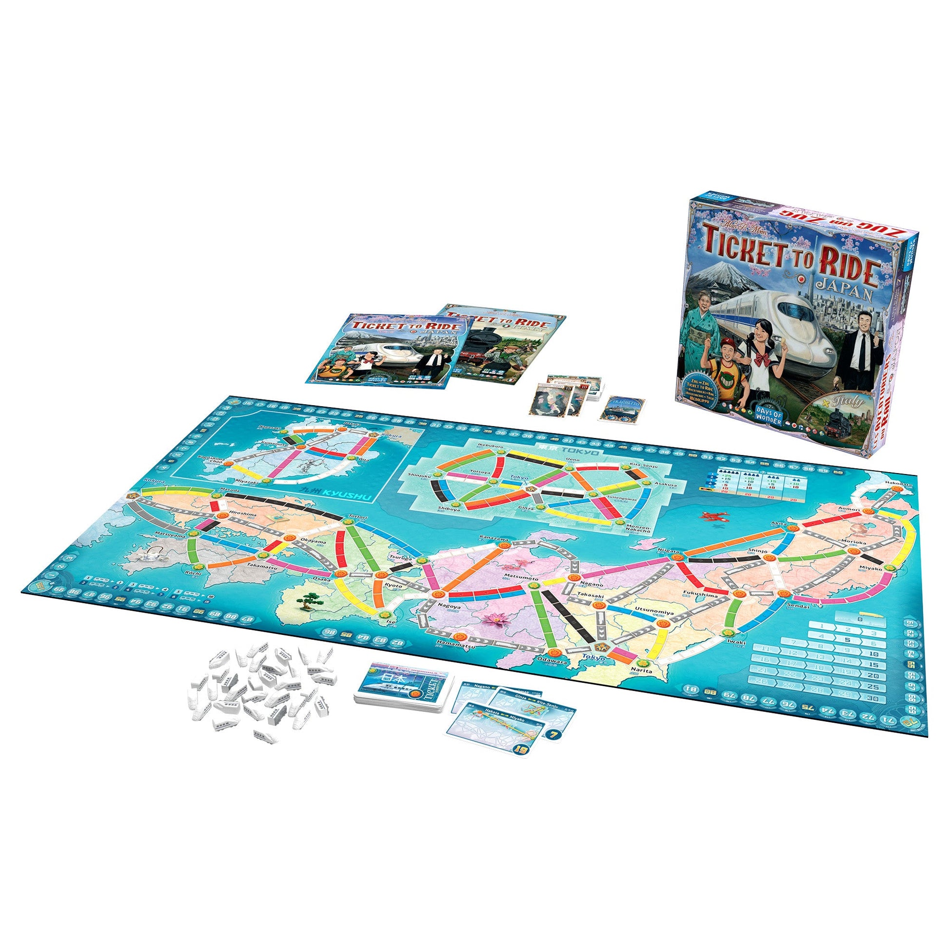 Ticket to Ride: Japan and Italy Map 7 Bản Mở Rộng Board Game Days of Wonder - Góc nhìn khác 3