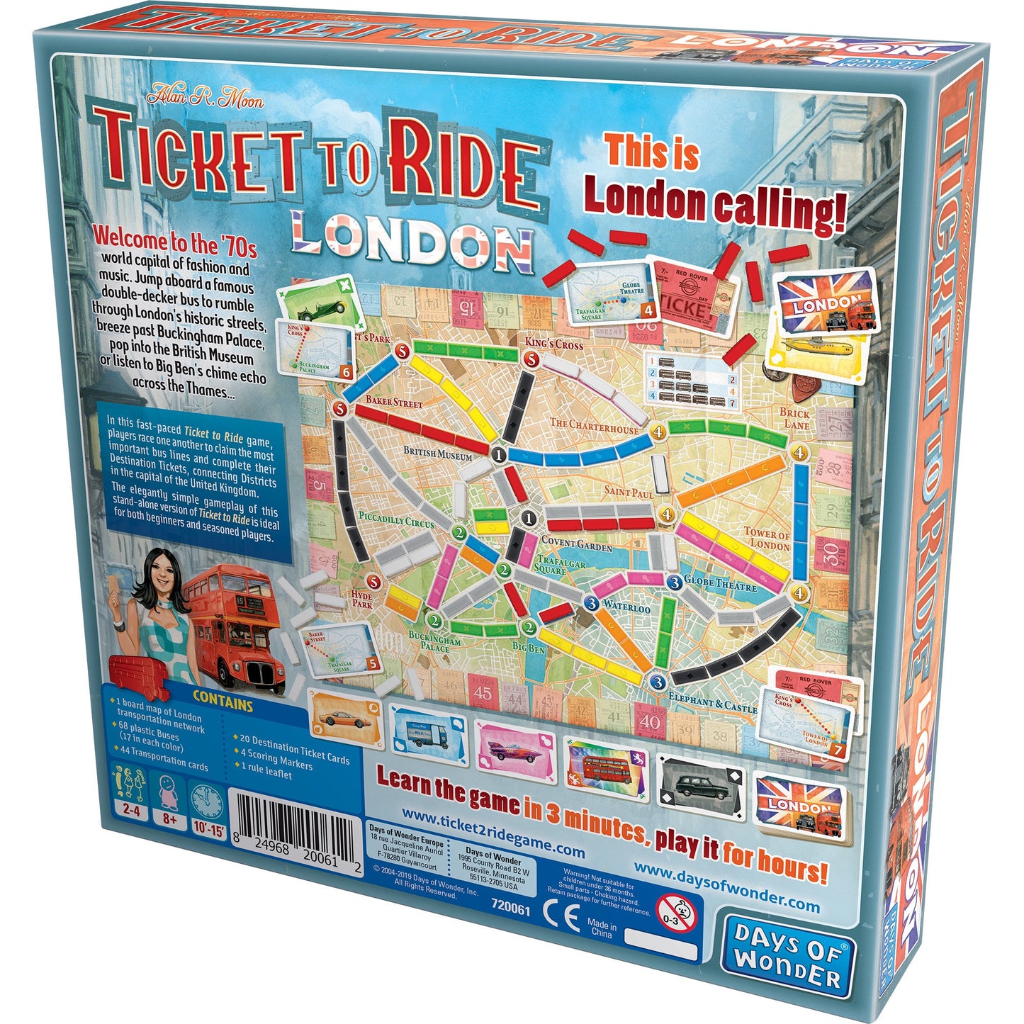 Ticket to Ride: London - Board Game Chiến Thuật Gia Đình - Days of Wonder