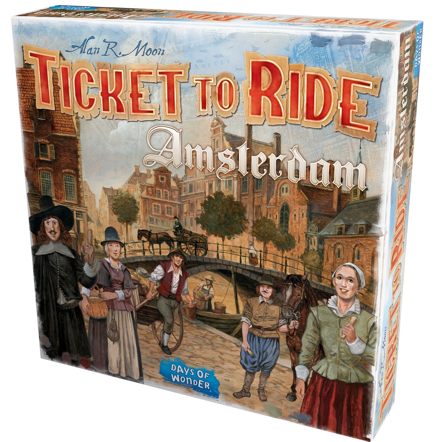 Ticket to Ride Amsterdam - Board Game Chiến Thuật Gia Đình - Days of Wonder