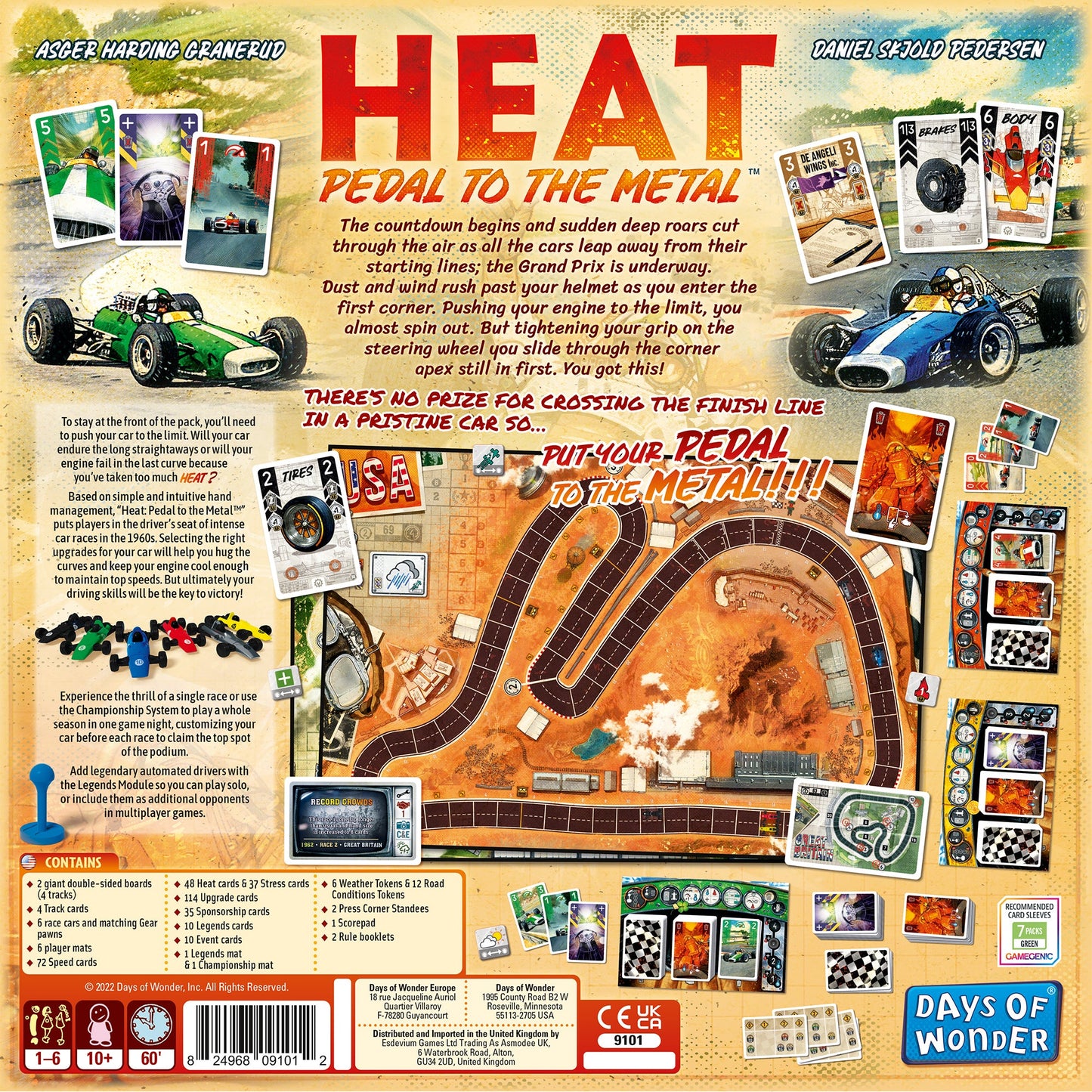 Heat: Pedal to the Metal Board Game Đua Xe Chiến Thuật Days of Wonder