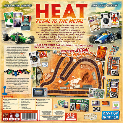 Heat: Pedal to the Metal Board Game Đua Xe Chiến Thuật Days of Wonder