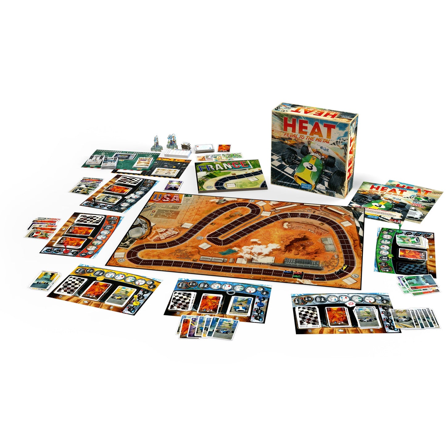 Heat: Pedal to the Metal Board Game Đua Xe Chiến Thuật Days of Wonder