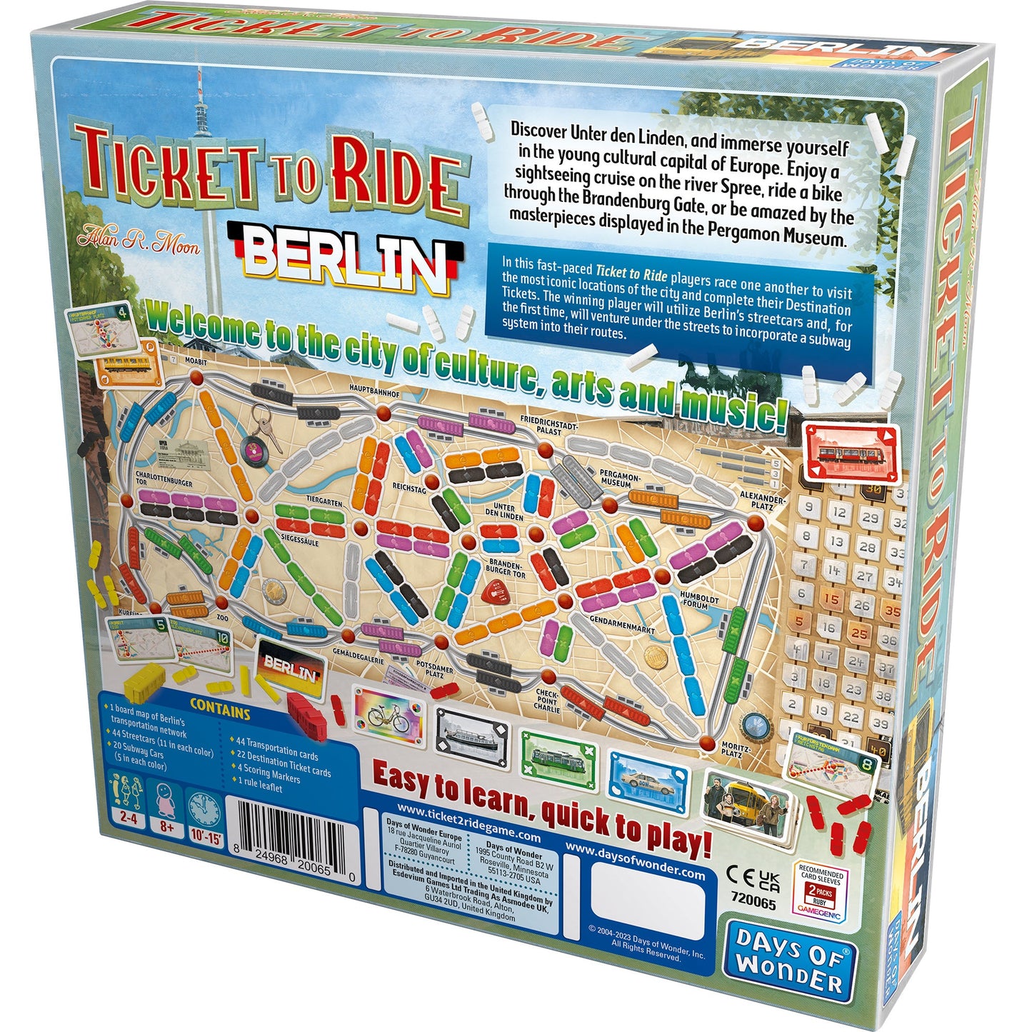 Ticket to Ride Berlin - Board Game Gia Đình Chiến Thuật Tốc Độ - Days of Wonder
