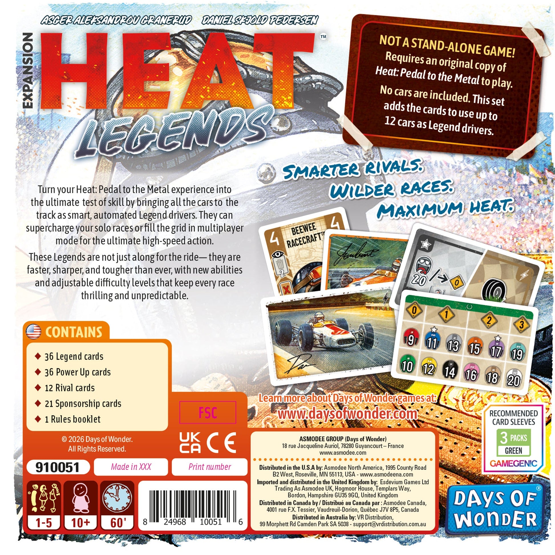 Heat: Legends Board Game Expansion