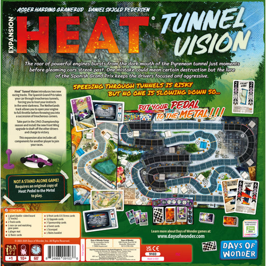 HEAT: Tunnel Vision Board Game Expansion - Bản Mở Rộng Trò Chơi Đua Xe - Days of Wonder