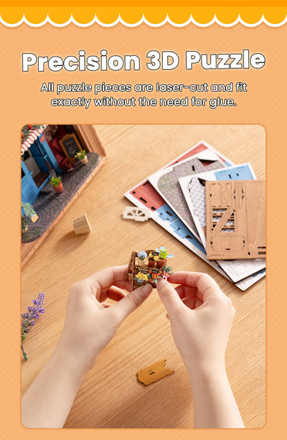 Rolife Daily Fresh Flower 3D Wooden Puzzle DP003 - Mô hình gỗ 3D Tiệm hoa tươi trang trí - Rolife DP003