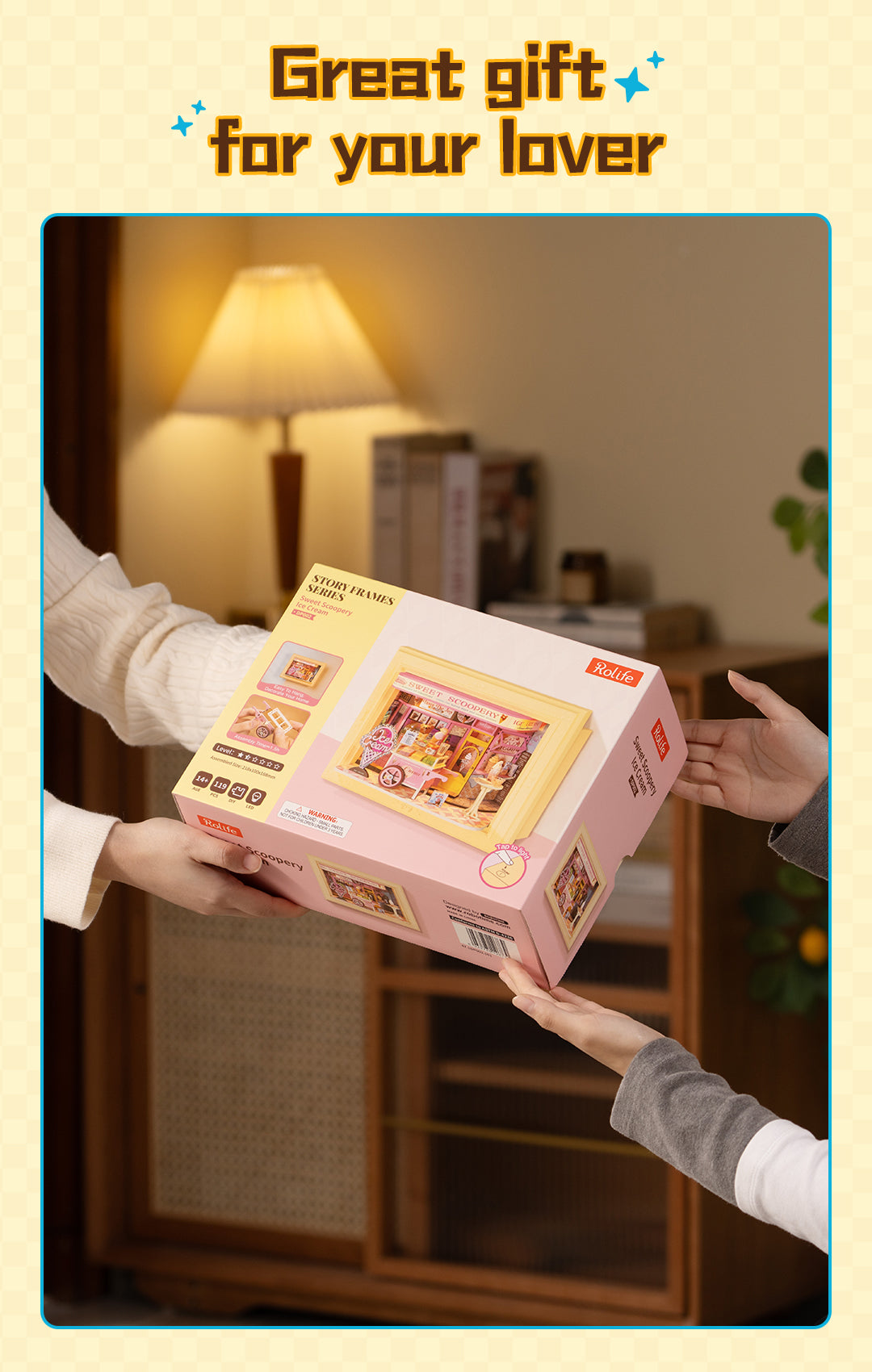 Rolife Daily Fresh Flower 3D Wooden Puzzle DP003 - Mô hình gỗ 3D Tiệm hoa tươi trang trí - Rolife DP003