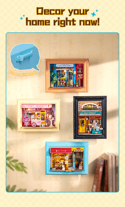 Rolife Daily Fresh Flower 3D Wooden Puzzle DP003 - Mô hình gỗ 3D Tiệm hoa tươi trang trí - Rolife DP003