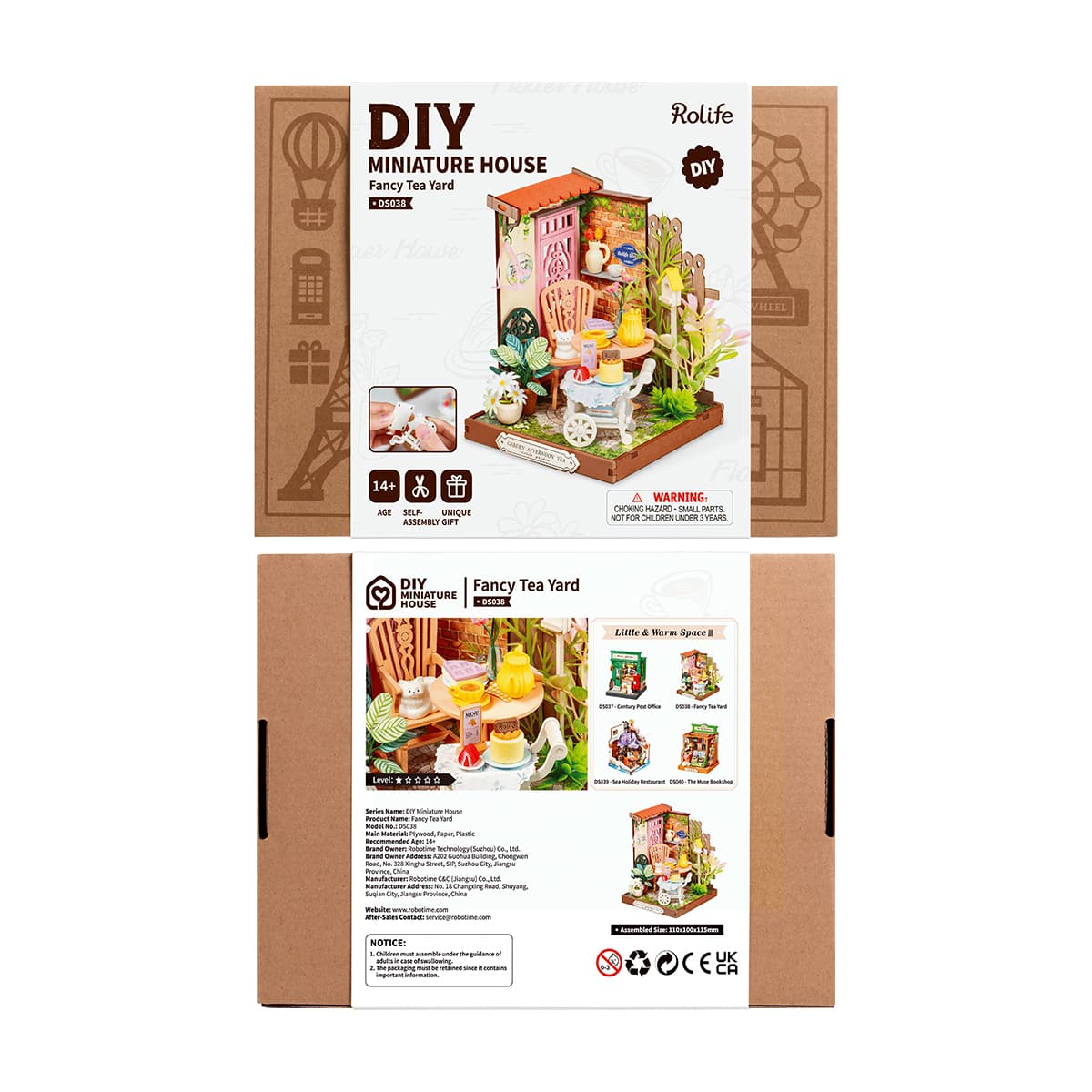 Rolife DIY Miniature House - Fancy Tea Yard DS038 - Mô hình nhà gỗ mini tự lắp ráp - Rolife DS038