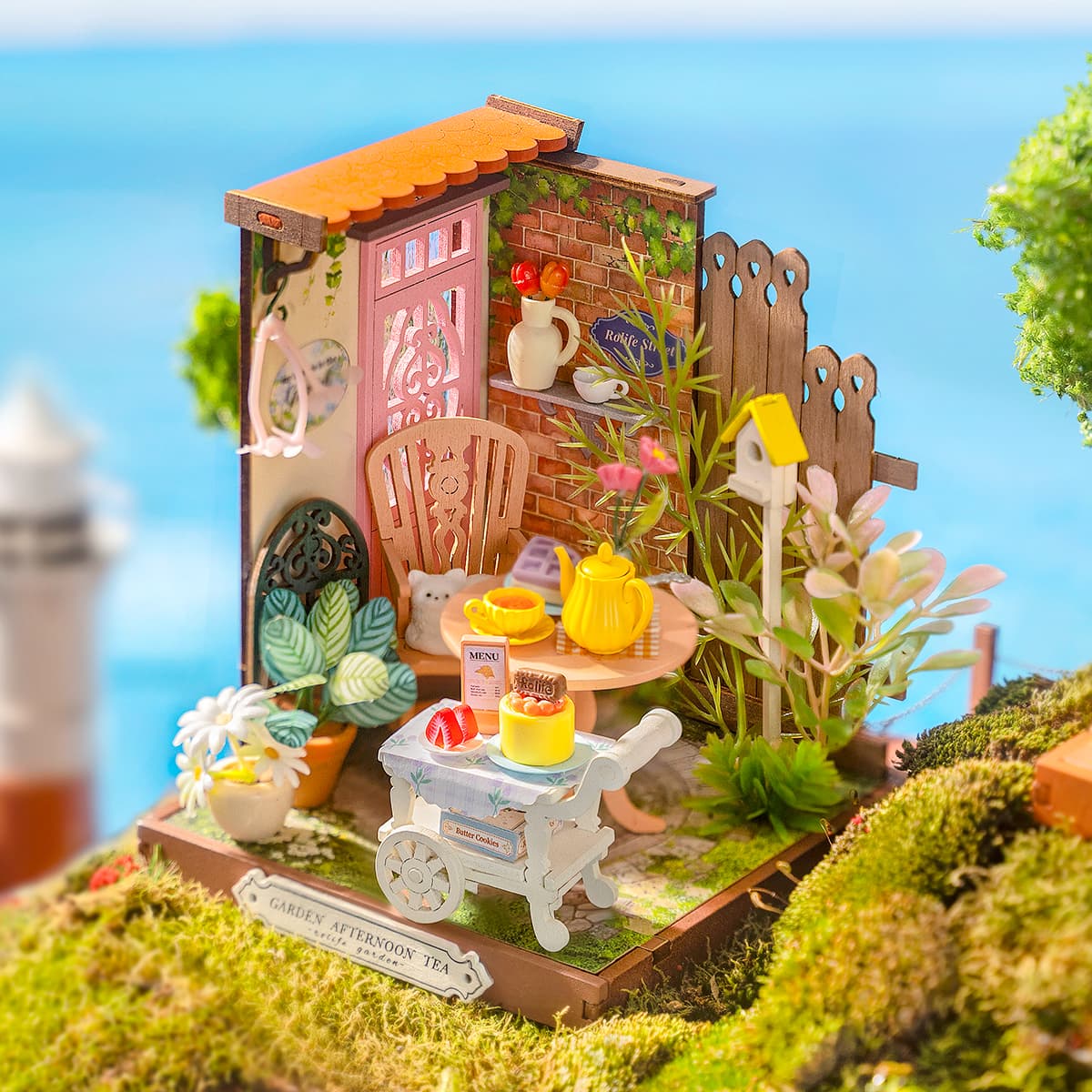Rolife DIY Miniature House - Fancy Tea Yard DS038 - Mô hình nhà gỗ mini tự lắp ráp - Rolife DS038