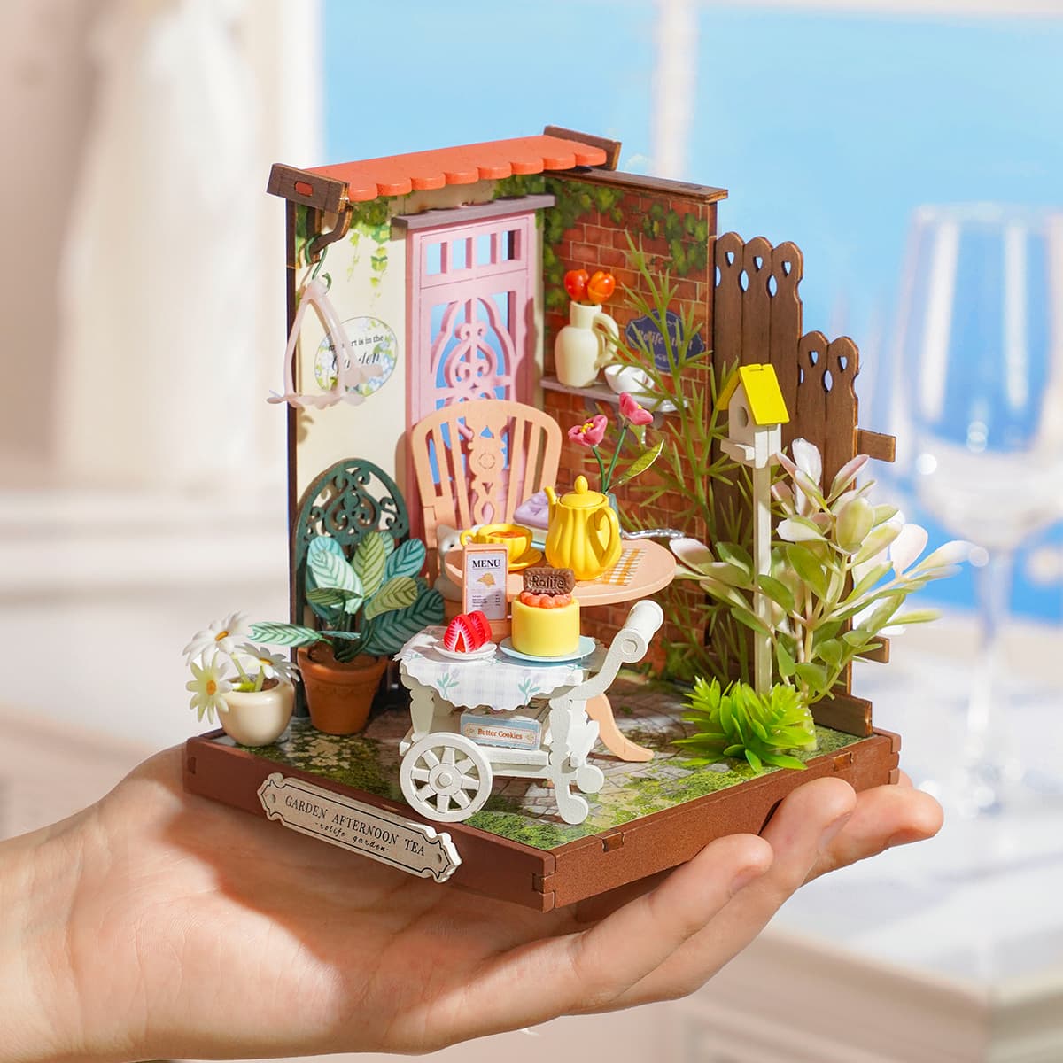 Rolife DIY Miniature House - Fancy Tea Yard DS038 - Mô hình nhà gỗ mini tự lắp ráp - Rolife DS038