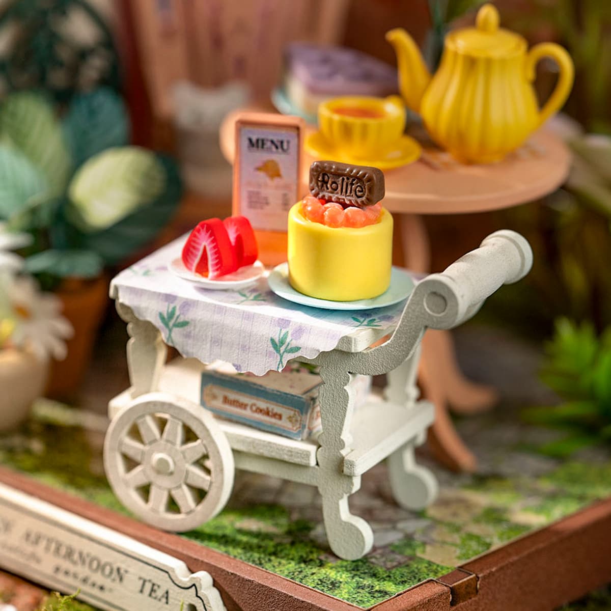 Rolife DIY Miniature House - Fancy Tea Yard DS038 - Mô hình nhà gỗ mini tự lắp ráp - Rolife DS038