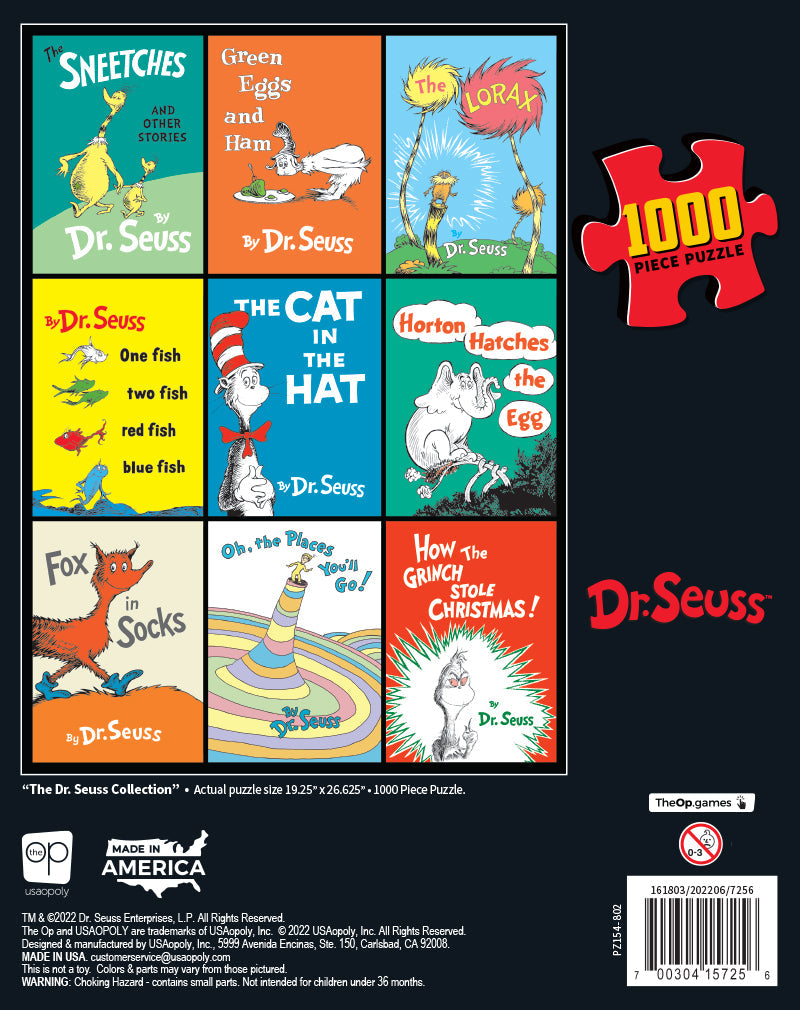 Dr. Seuss “The Dr. Seuss Collection” 1000 Piece Puzzle - Bộ ghép hình 1000 mảnh - The Op Games - Hình ảnh bổ sung 6