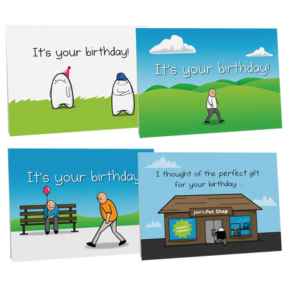 NSFW Birthday Cards Vol. A - 4 pack