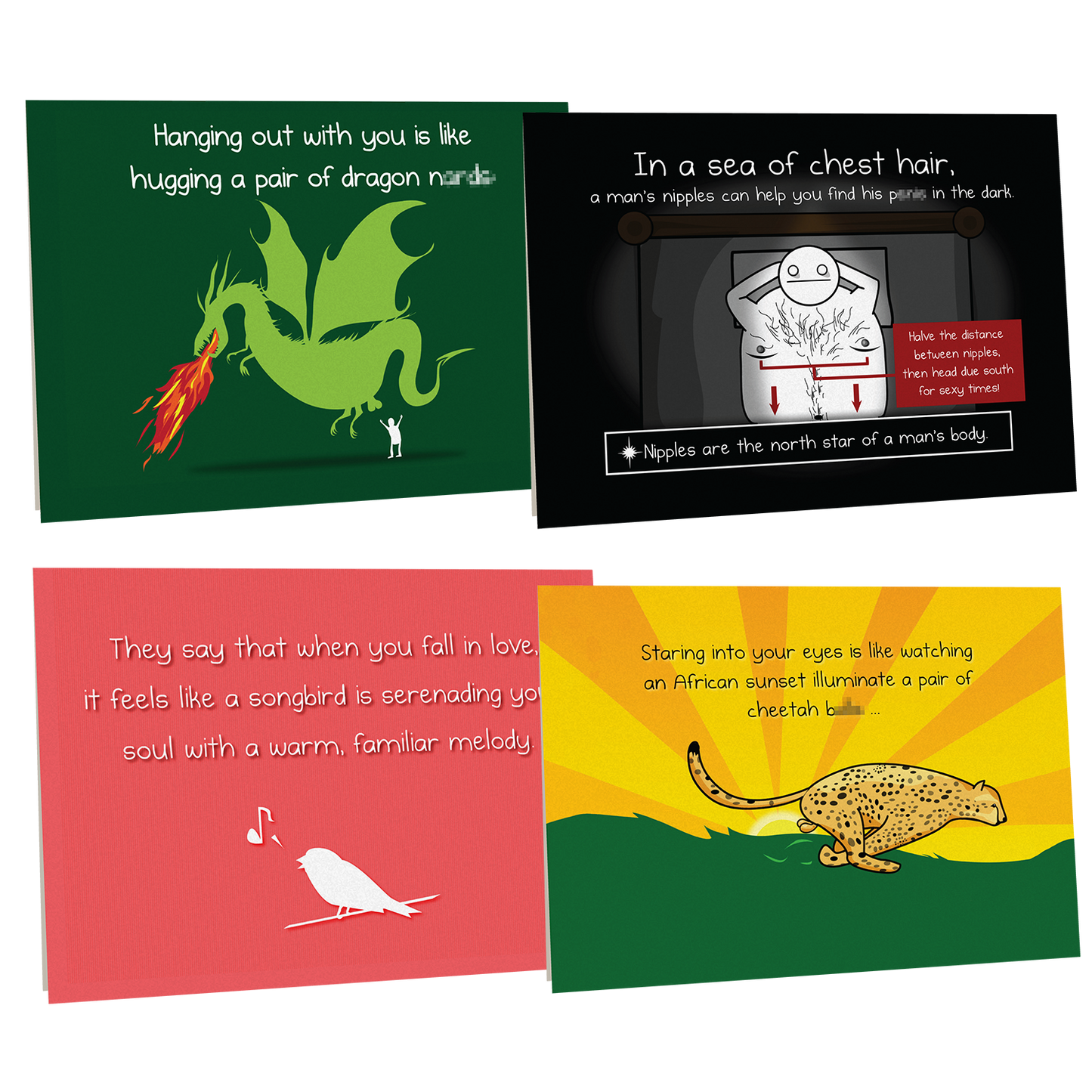 NSFW Love & Friendship Cards Vol. A - 4 pack