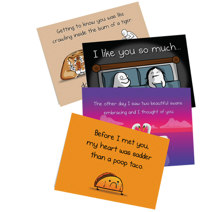 NSFW Love & Friendship Cards Vol. C - 4 pack