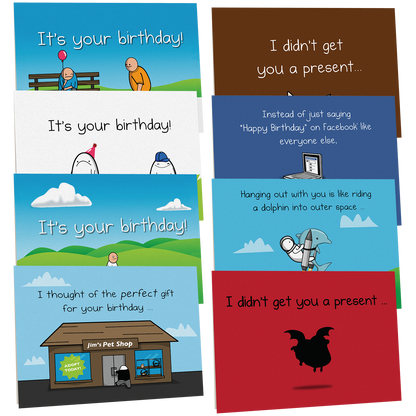 NSFW Birthday Cards - 8 pack