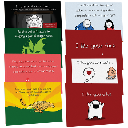 NSFW Love & Friendship Cards Vol. A - 8 pack
