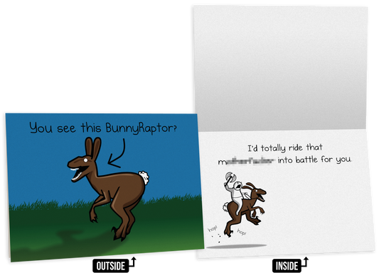 BunnyRaptor - NSFW Friendship Card