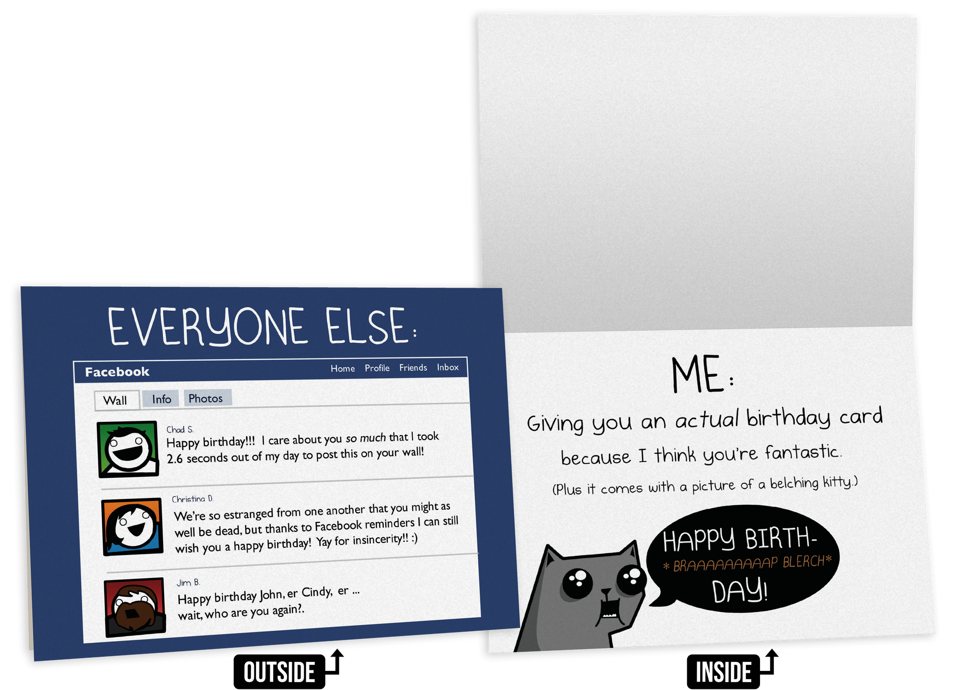 NSFW Birthday Greeting Card Bundle - 4 pack