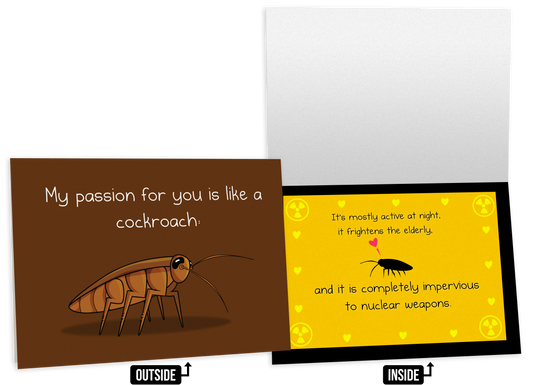 Cockroach - NSFW Love & Friendship Greeting Card