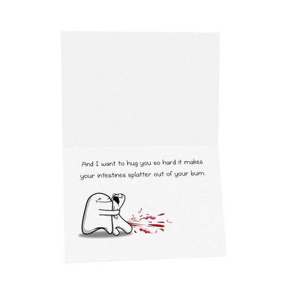 Splatter - NSFW Love & Friendship Greeting Card