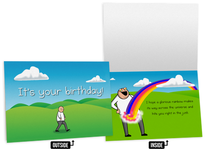 Rainbow - NSFW Birthday Greeting Card