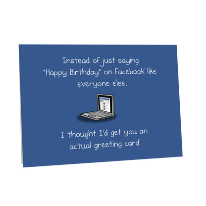 Facebook Panda - NSFW Birthday Greeting Card