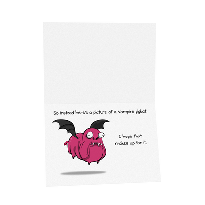 Pigbat - Birthday Greeting Card