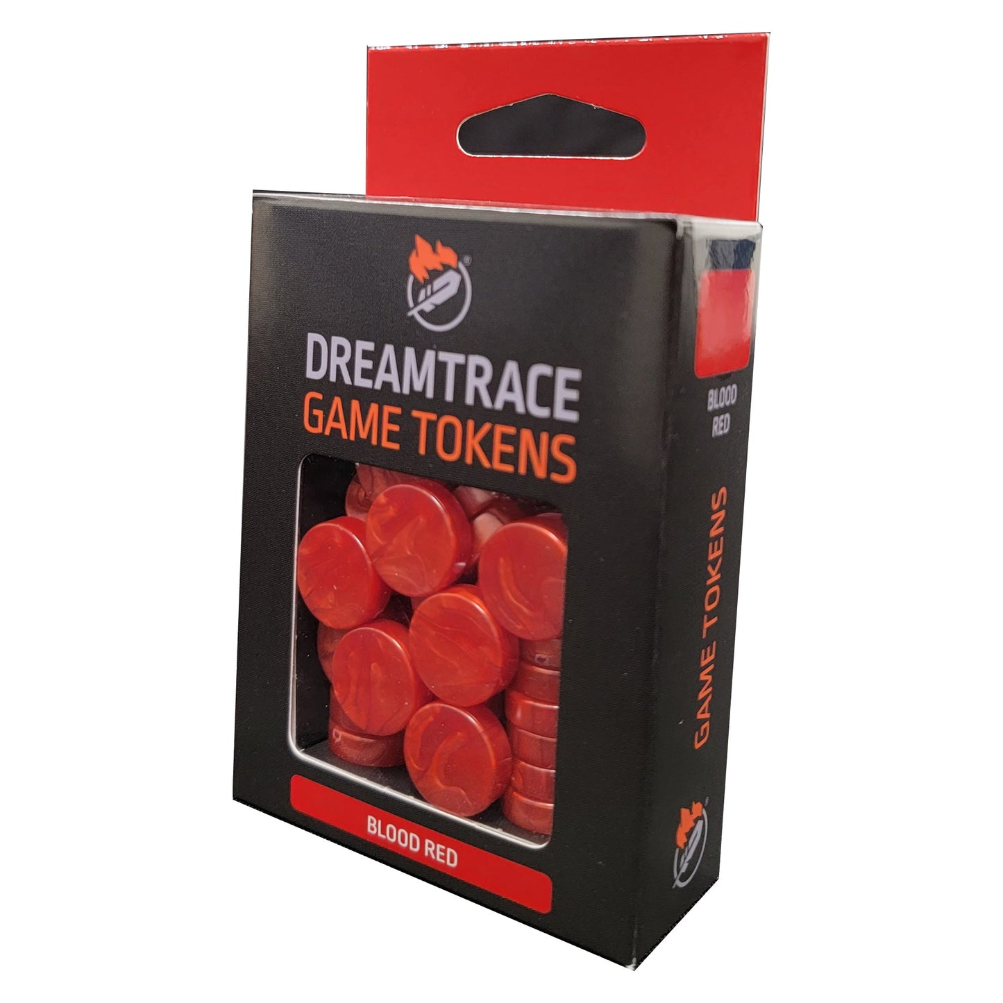 DreamTrace Gaming Tokens: Blood Red - Bộ token chơi game màu đỏ vân đá - DreamTrace - Hình ảnh sản phẩm