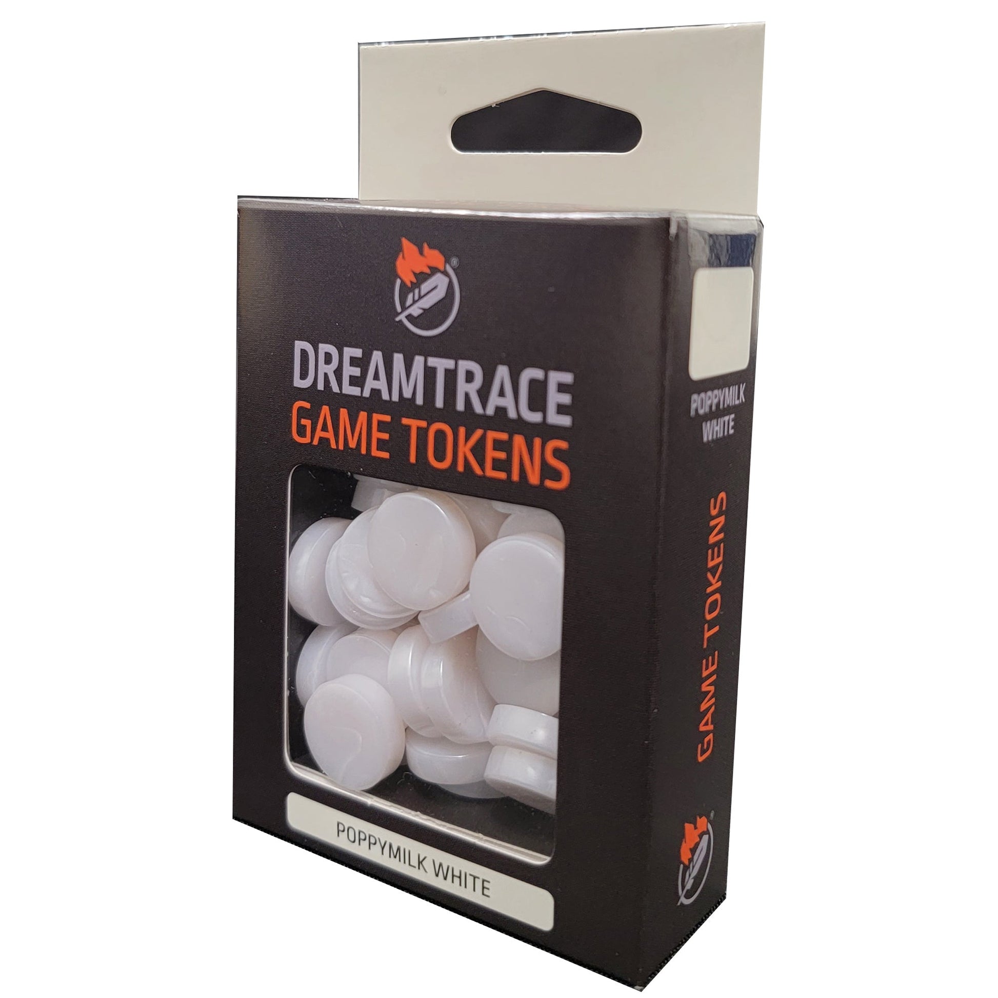 DreamTrace Gaming Tokens: Poppymilk White - Bộ 40 thẻ đánh dấu vân đá cao cấp - DreamTrace - Hình ảnh sản phẩm